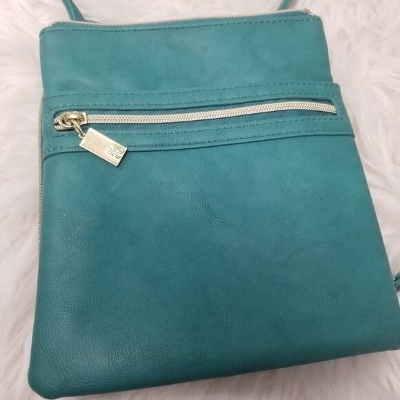 S&Co. Like New Green Crossbody Bag - Picture 2 of 11